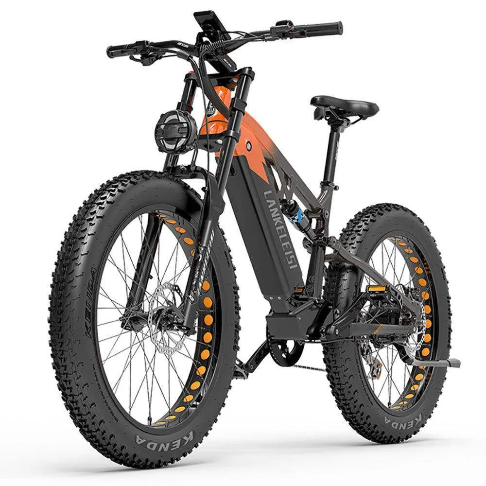 Lankeleisi RV800 Plus 750W Bafang Motor 26" Fat Bike 960Wh Full Suspension E-Mountain Bike E-MTB 48V 20Ah Battery