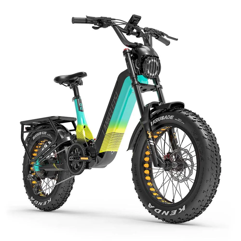 Lankeleisi RX800 Plus 2025 Version Elektryczny Rower Fat Bike 1000W 20" Pełne Zawieszenie SUV E-bike 960Wh Bateria