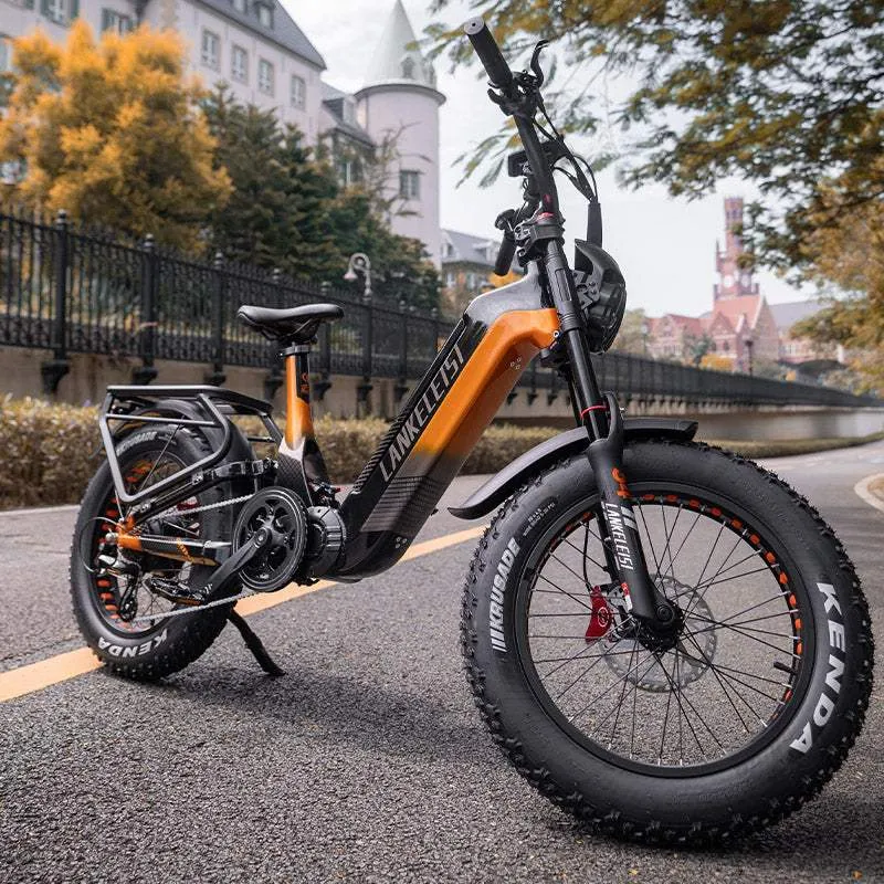 Lankeleisi RX800 Plus 2025 Version Elektryczny Rower Fat Bike 1000W 20" Pełne Zawieszenie SUV E-bike 960Wh Bateria