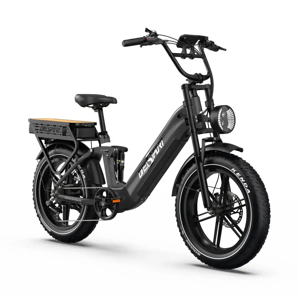 Onesport OT08 Pro 500W 20" Fat Bike Podwójne Baterie 1728Wh E-rower z Niskim Przełomem Wsparcie Aplikacji