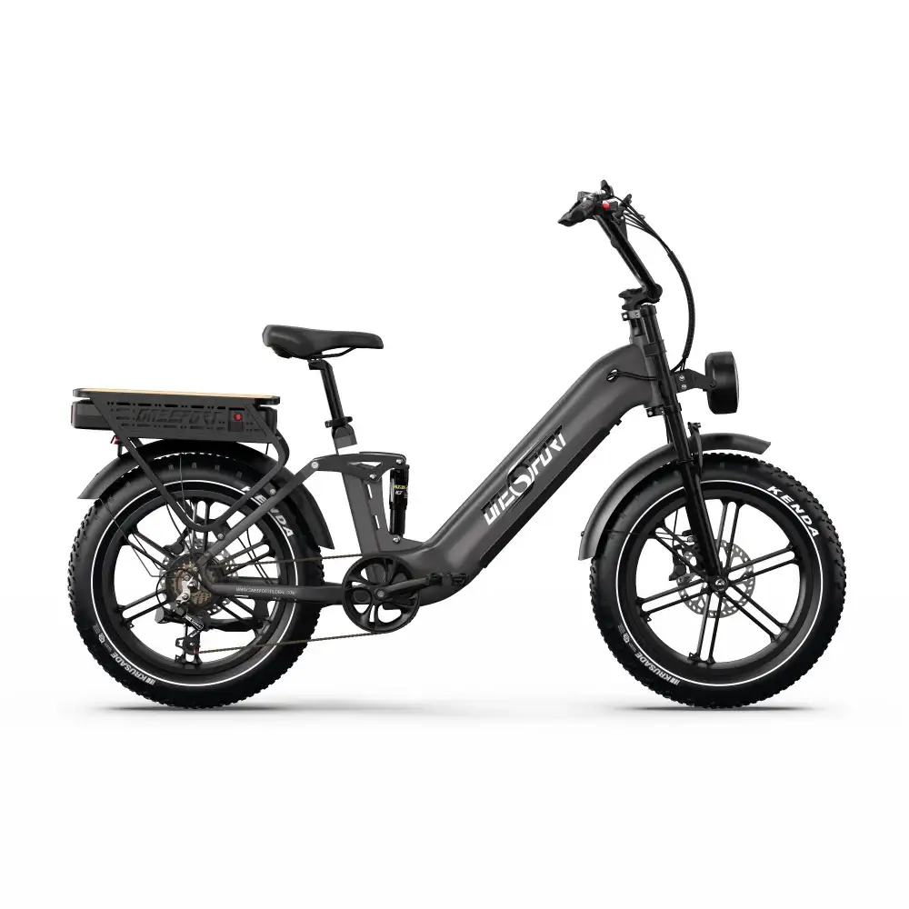 Onesport OT08 Pro 500W 20" Fat Bike Podwójne Baterie 1728Wh E-rower z Niskim Przełomem Wsparcie Aplikacji