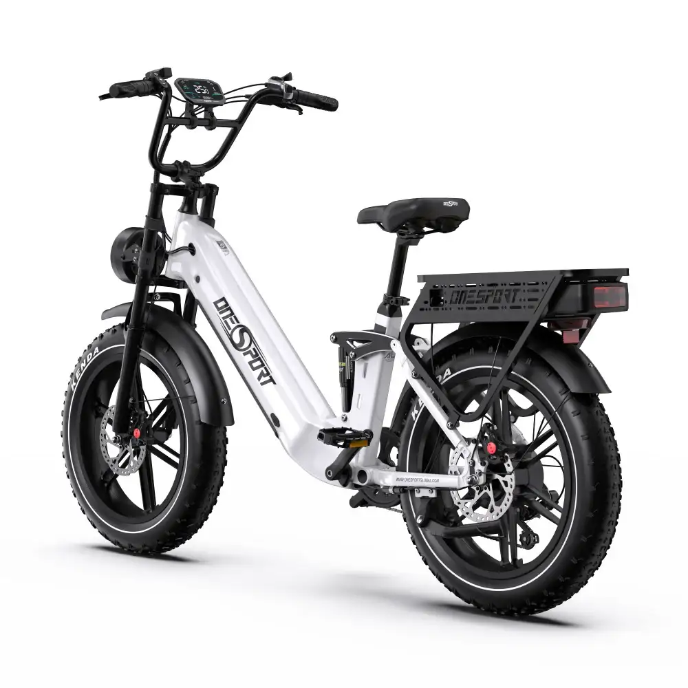 Onesport OT08 Pro 500W 20" Fat Bike Podwójne Baterie 1728Wh E-rower z Niskim Przełomem Wsparcie Aplikacji