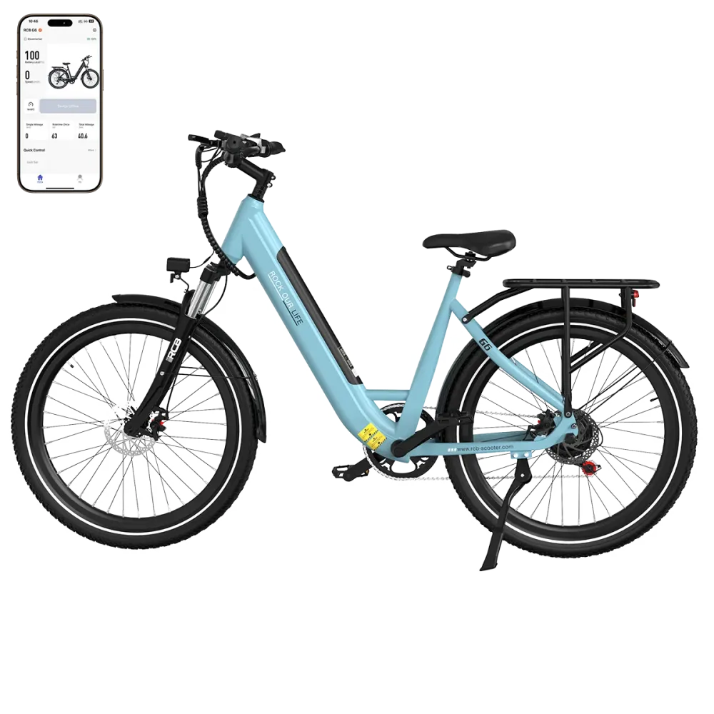 Rower elektryczny RCB G6 dla dorosłych (aplikacja RCB)&NFC E BIKE) RCB-EU