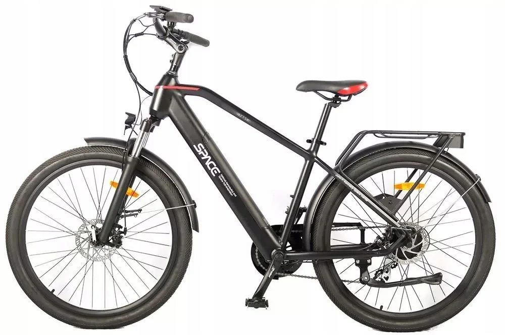 Rower elektryczny Trekkingowy NASA USA Mimas E-BIKE 27,5" Czarny 468wh