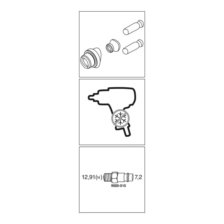 HAZET Klucz udarowy pneumatyczny 9012SPC 12,5 mm (1/2″) A4-kt. ( 4000898917 )