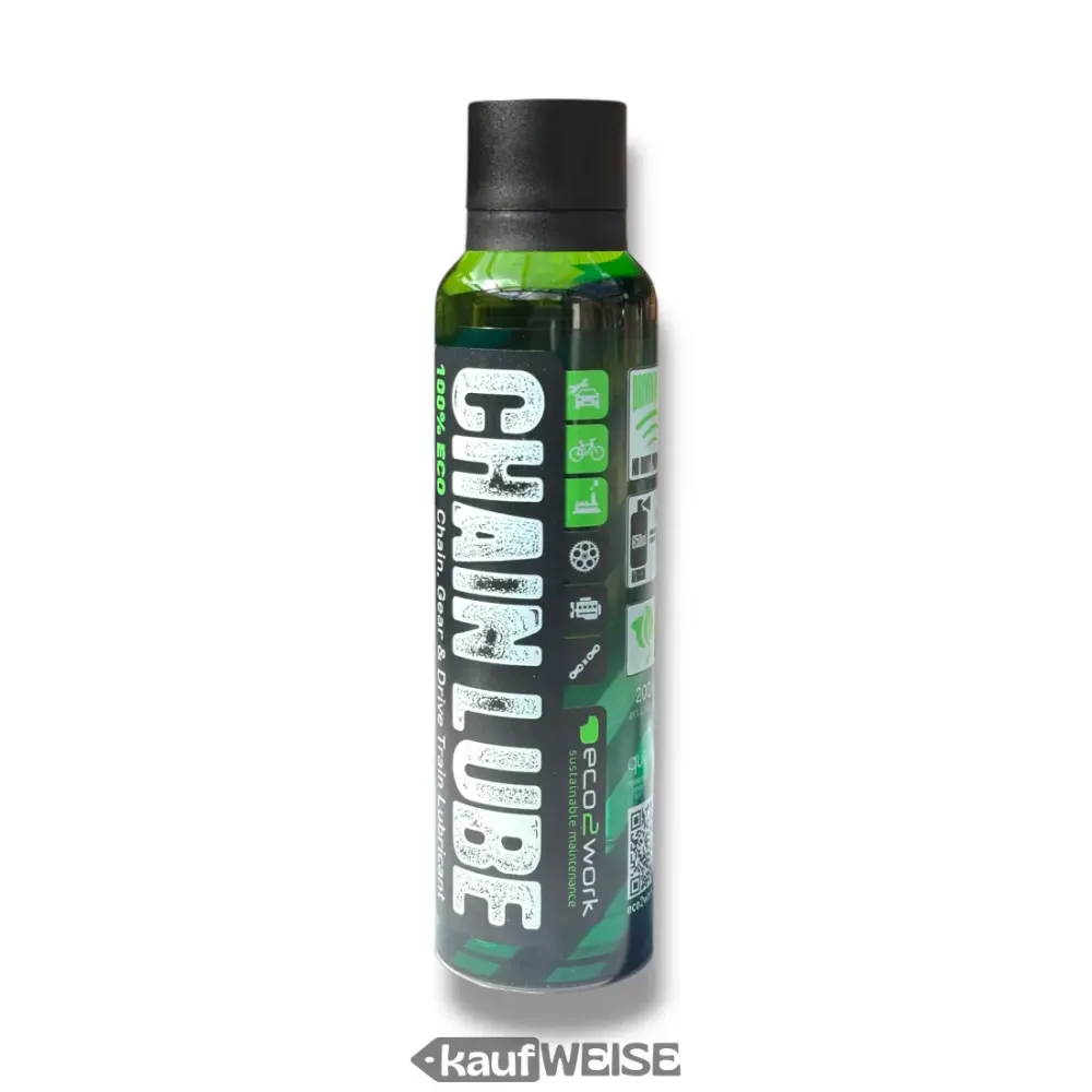 Spray do łńcucha (2 x 200 ml) | Biodegradowalny | Do rowerów, motocykli, samochodów i nie tylko | Eco2work