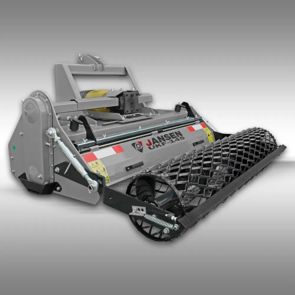 Glebogryzarka Jansen UKF‑145 z obrotem wstecznym i szerokością roboczą 145 cm