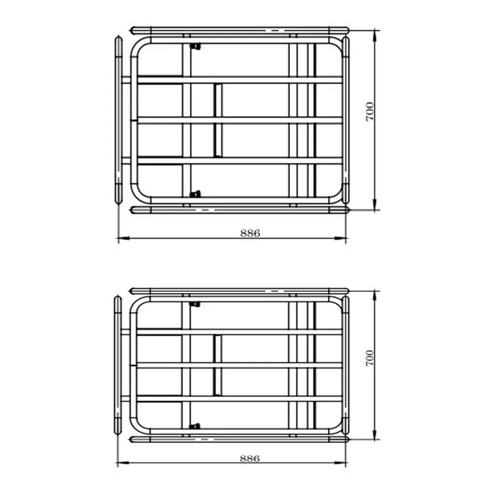 Rama rurowa Zipper EWB150-100LTR do taczki ZI-EWB150-100L