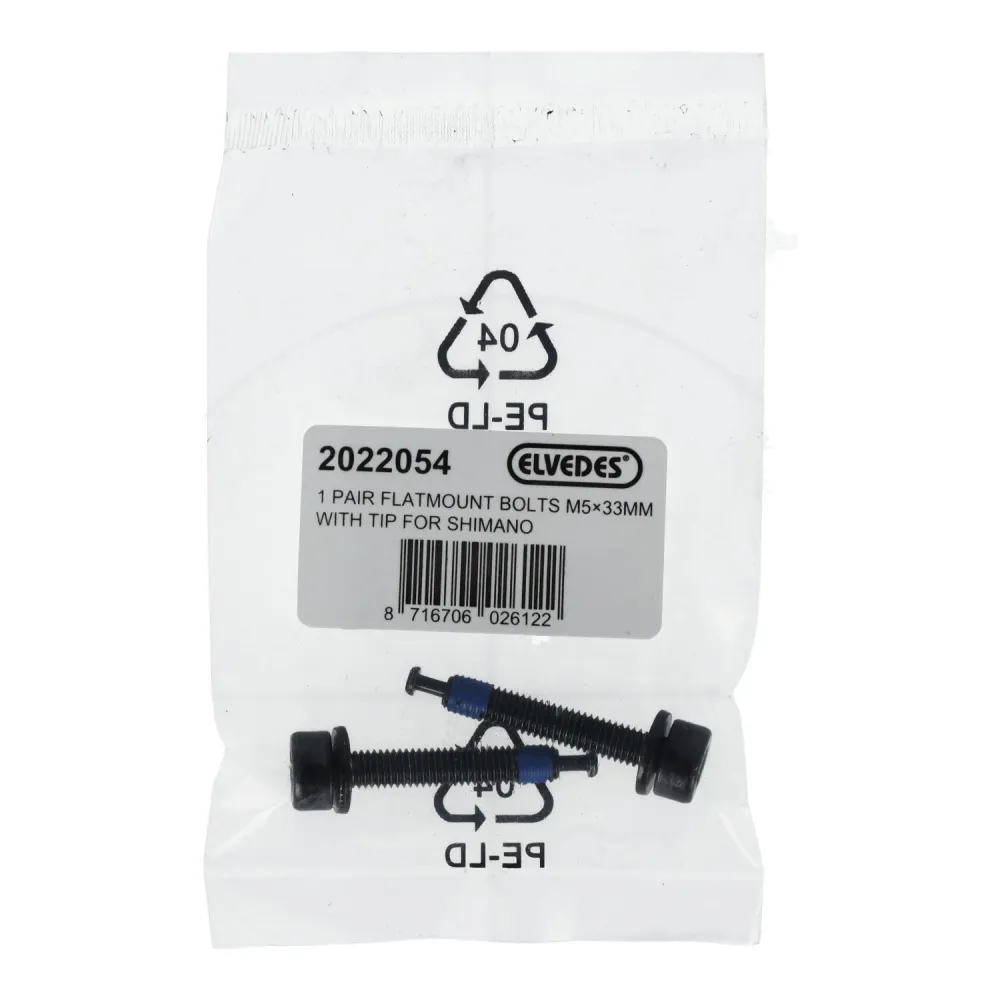 ELVEDES FM Śruba montażowa tylnego zacisku hamulcowego Shimano M5x33 typ C