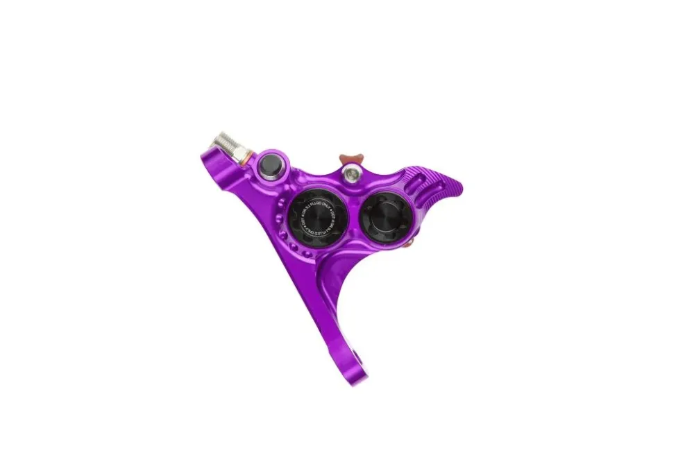 Przedni zacisk hamulcowy HOPE RX4+ SL FMF (+20) 70mm 4 tłoczki DOT Violet