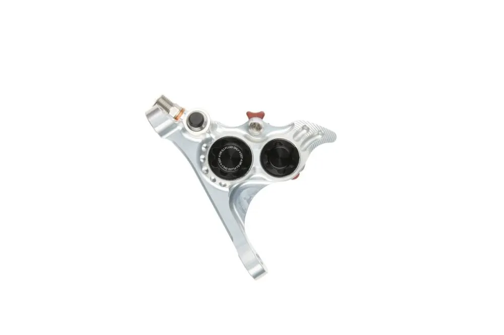 Przedni zacisk hamulcowy HOPE RX4+ SL FMF (+20) 70mm 4 tłoczki DOT Silver