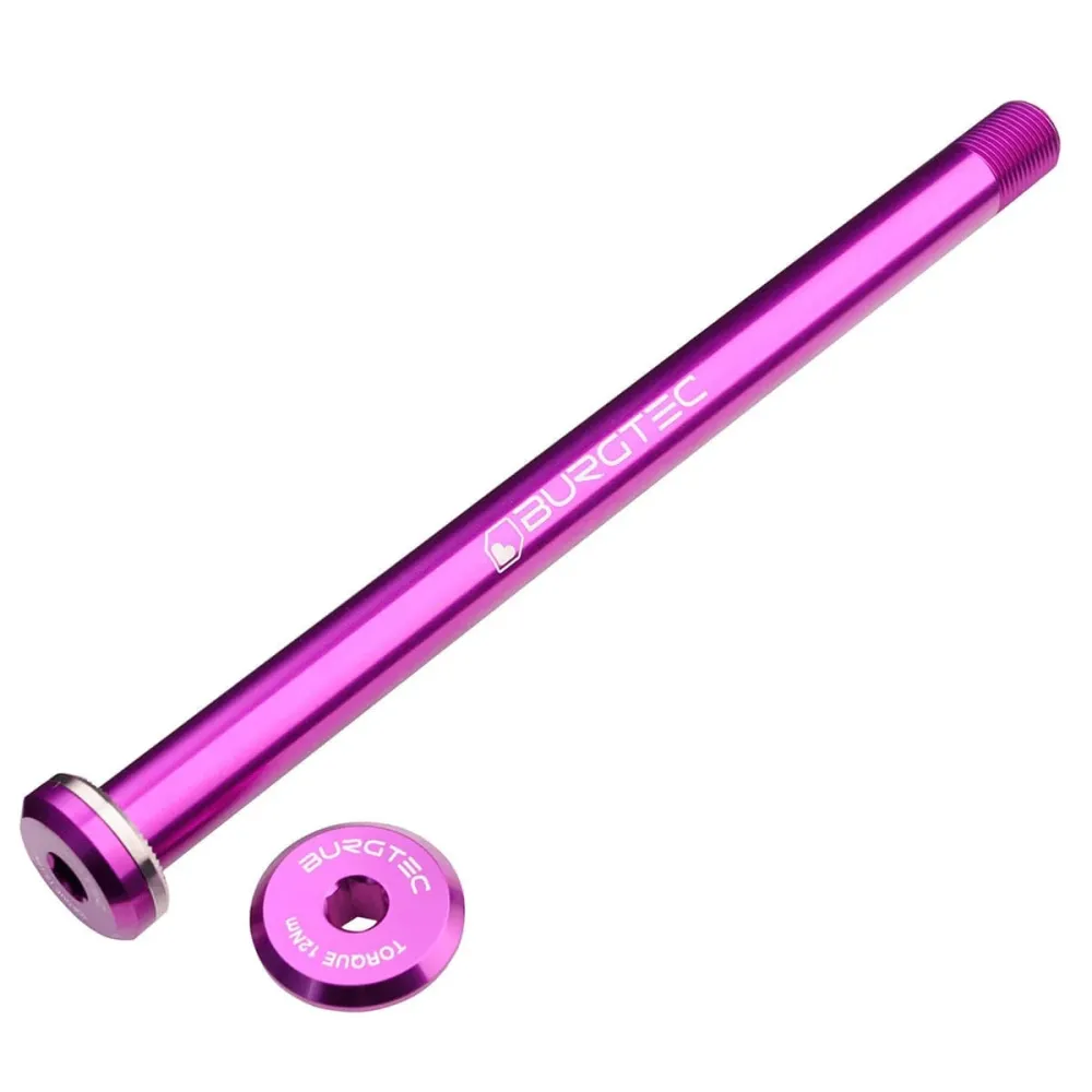 Oś tylnego koł BURGTEC 168,5 mm do ram Santa Cruz fioletowa