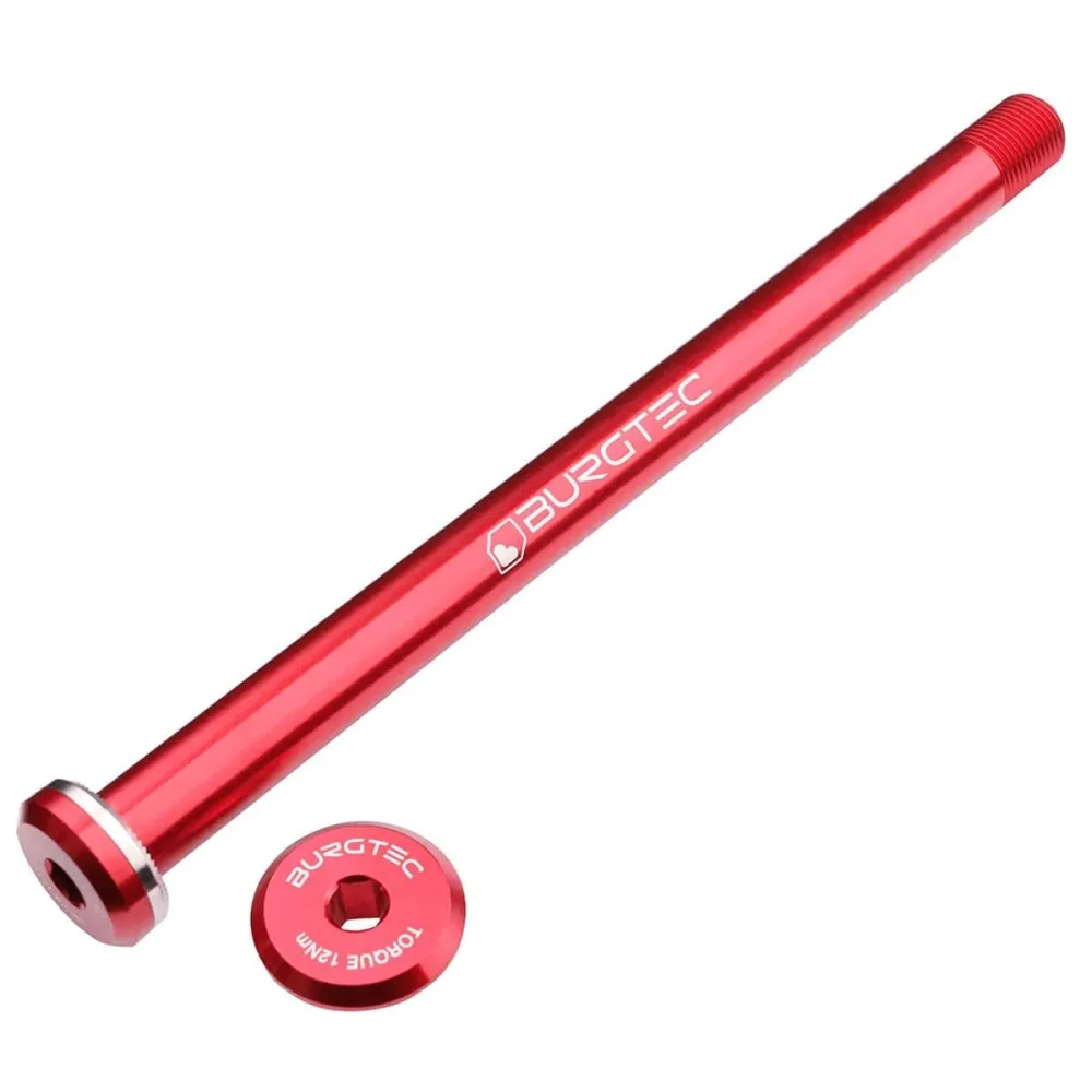 Oś tylnego koł BURGTEC 168,5 mm do ram Santa Cruz czerwona