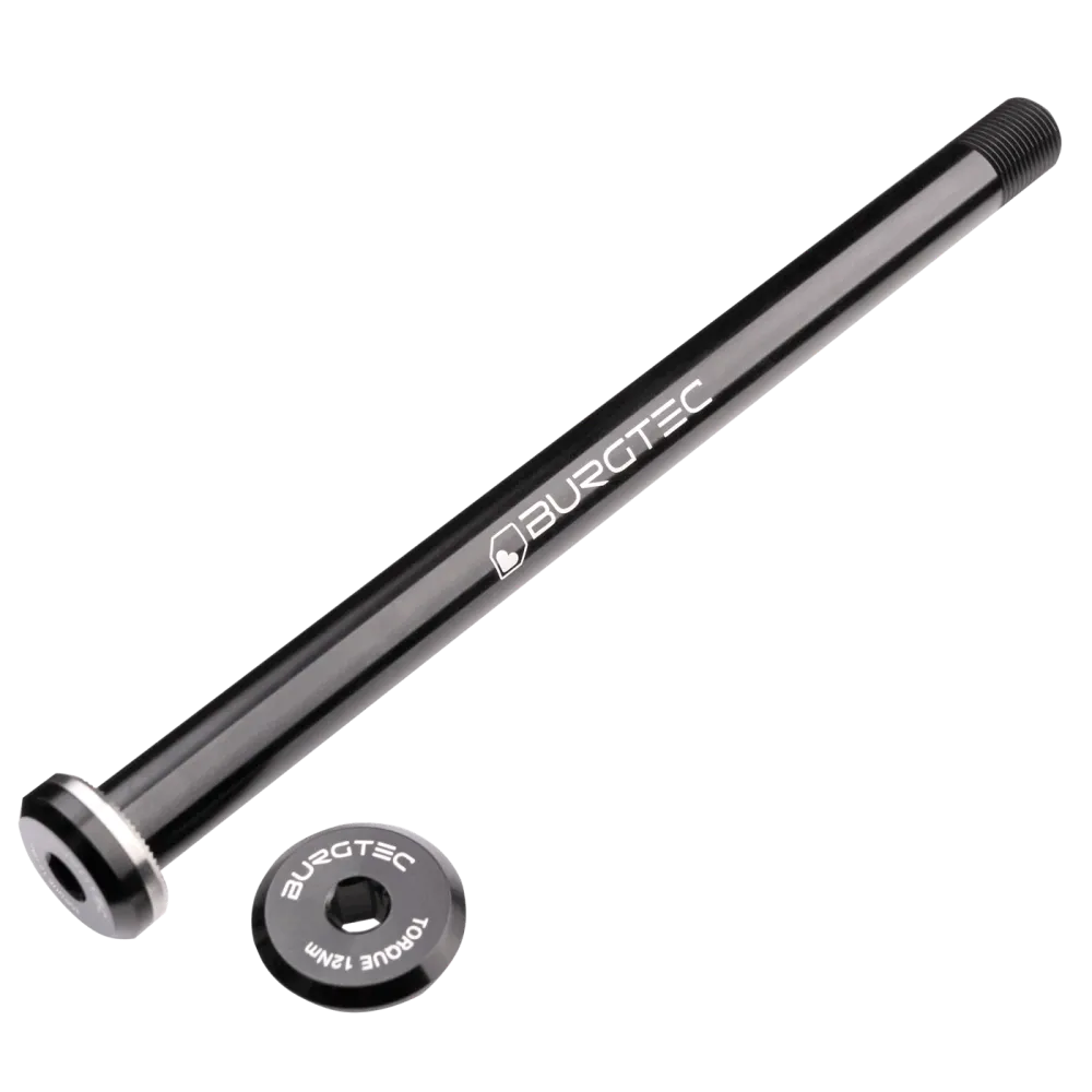 Oś tylnego koł BURGTEC 168,5 mm do ram Santa Cruz czarna