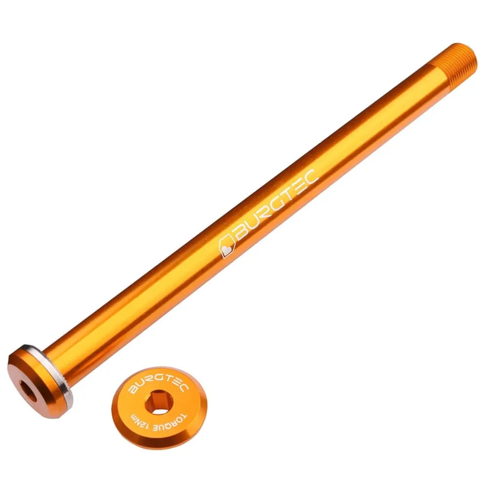 Oś tylnego koł BURGTEC 168,5 mm do ram Santa Cruz Orange