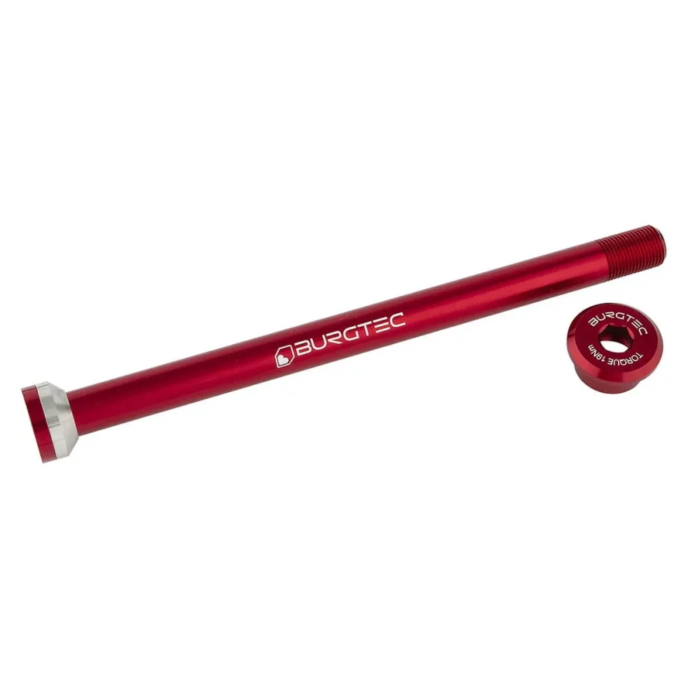 Oś tylnego koł BURGTEC 171 mm do ram przejściowych czerwona