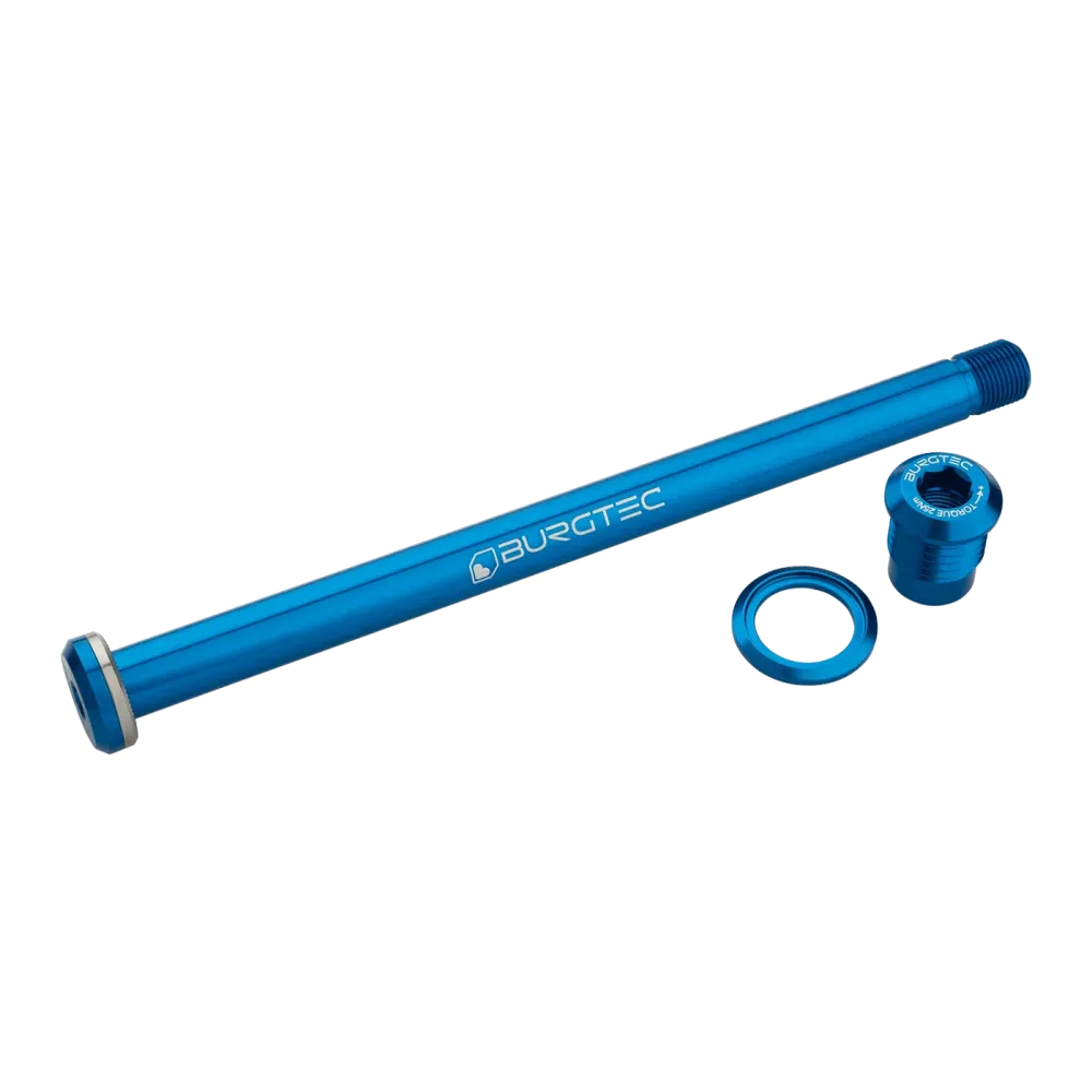 Oś tylnego koł BURGTEC 174 mm do ramy Yeti ciemnoniebieska