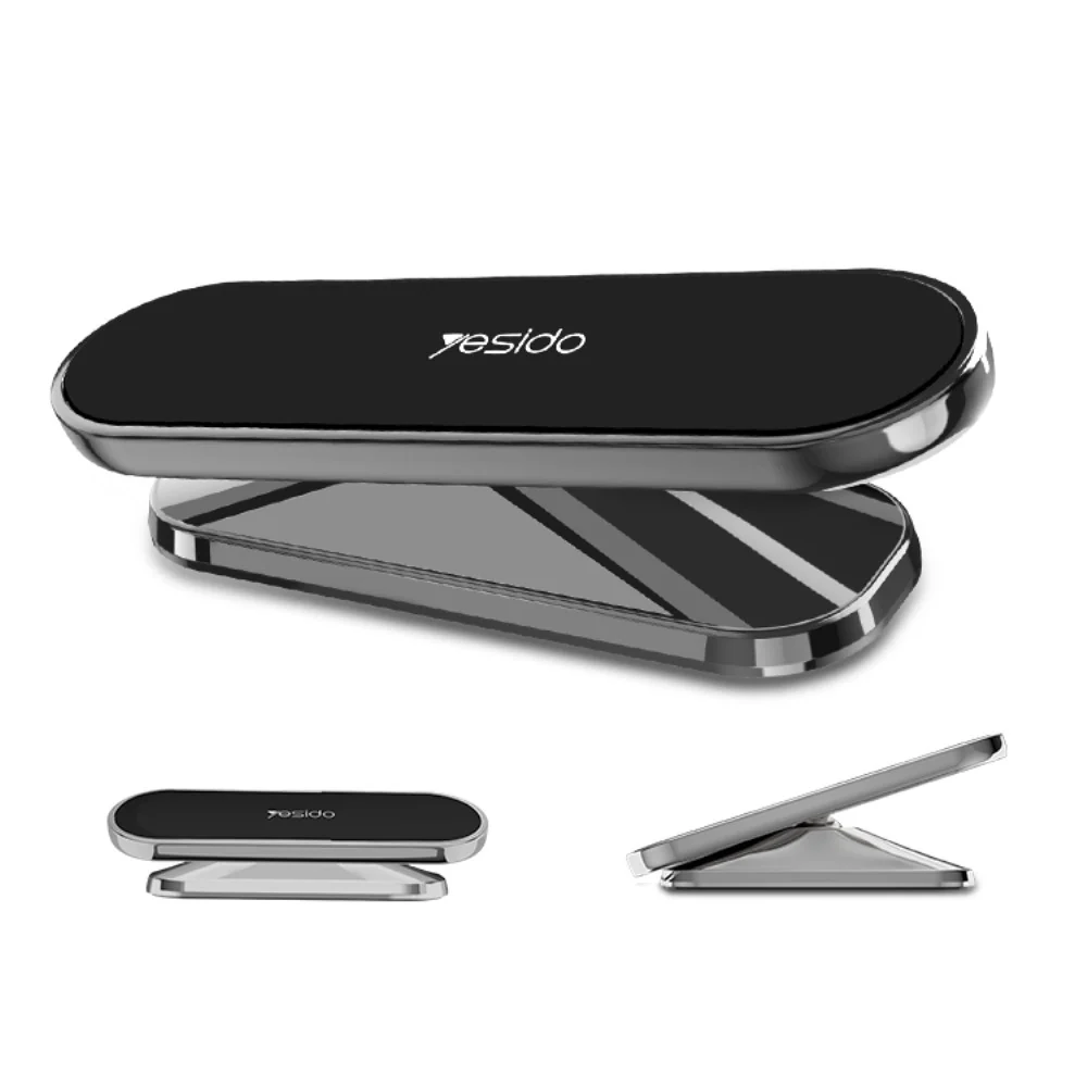 Obrotowy magnetyczny uchwyt samochodowy na telefon YESIDO - Dark Grey