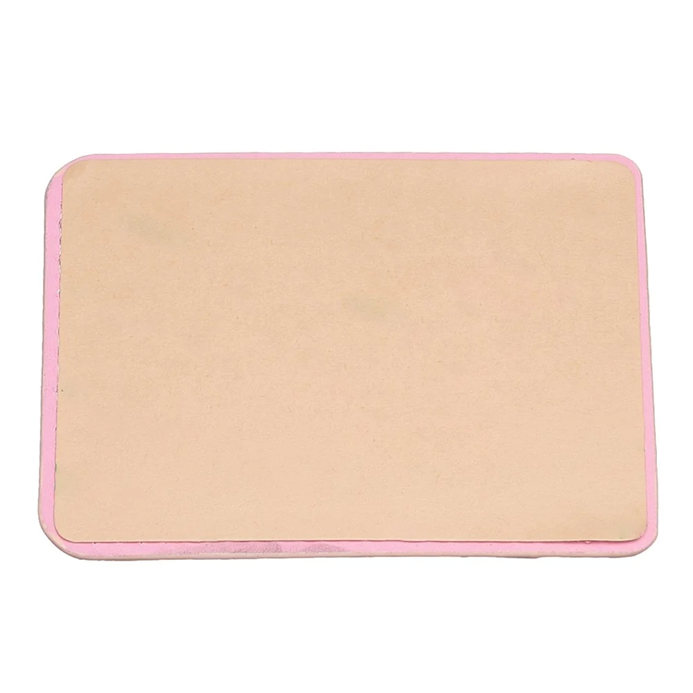 Uniwersalne skórzane etui na karty w kształcie rombu - Pink