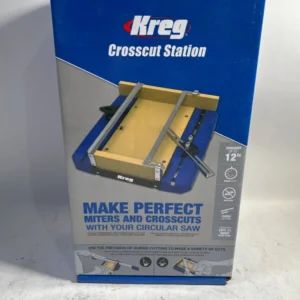 KREG Mobilna stacja do cięcia poprzecznego i ukośnego ( KMA4100-INT ) przenośna 305 x 38 mm - do ręcznych pilarek tarczowych