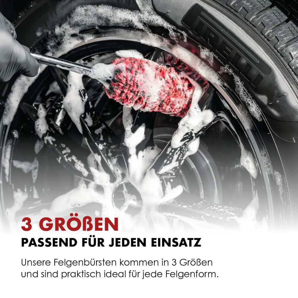 FiberForce Zestaw szczotek do felg