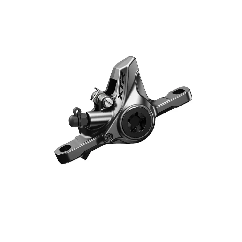 Srebrny zacisk hamulca tarczowego SHIMANO XTR M9100