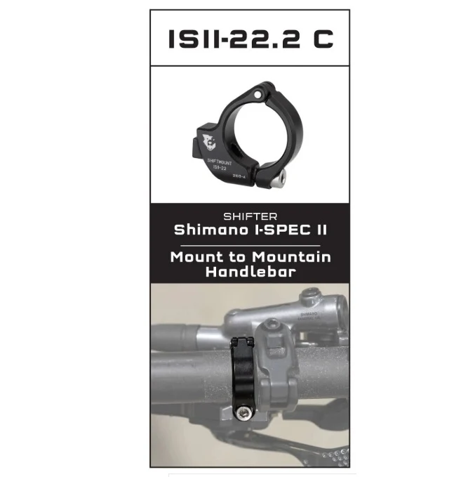 Adapter montażowy WOLF TOOTH ShiftMount ISEV- 22 Shimano I-SPEC II Shifter > kierownica 22 mm