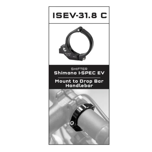 Adapter montażowy WOLF TOOTH ShiftMount ISEV-31.8 Shimano I-SPEC EV Shifter > kierownica 31,8 mm