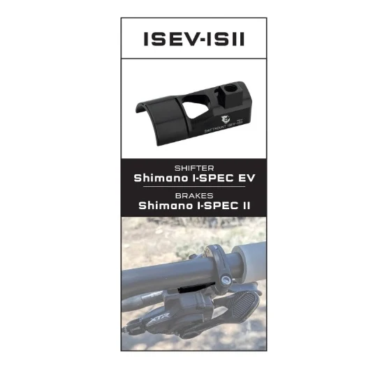 Adapter montażowy WOLF TOOTH ShiftMount ISEV-ISII Shimano I-SPEC EV Shifter > Shimano I-SPEC II Brake