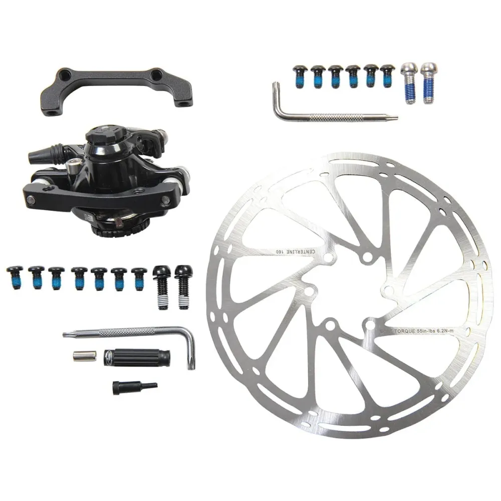 Mechaniczny przedni hamulec tarczowy SRAM BB7 Road + tarcza hamulcowa