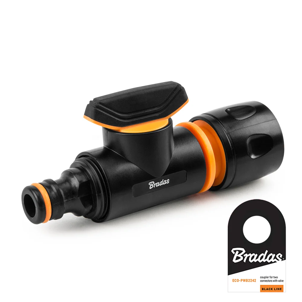 BLACK LINE Zawór z przyłączem i szybkozłączem | ECO-PWB2241
