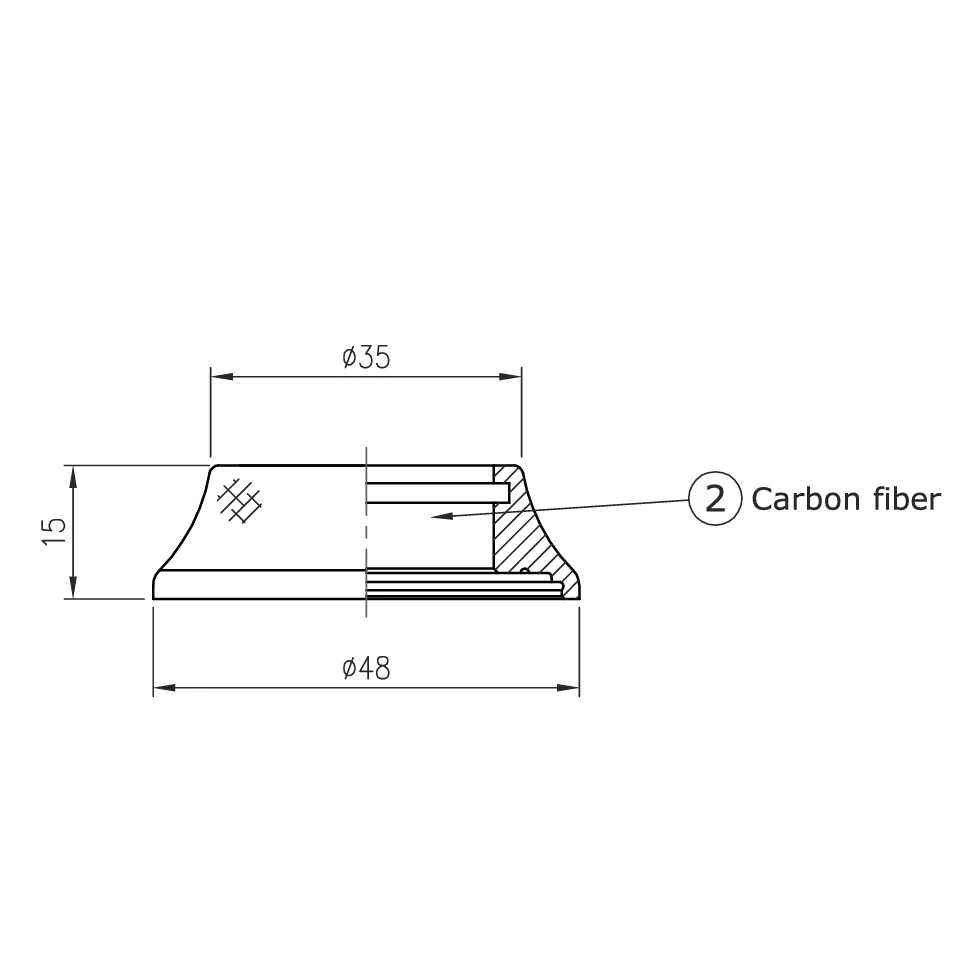 FSA Headset Cover N°42/48CF H2169B
