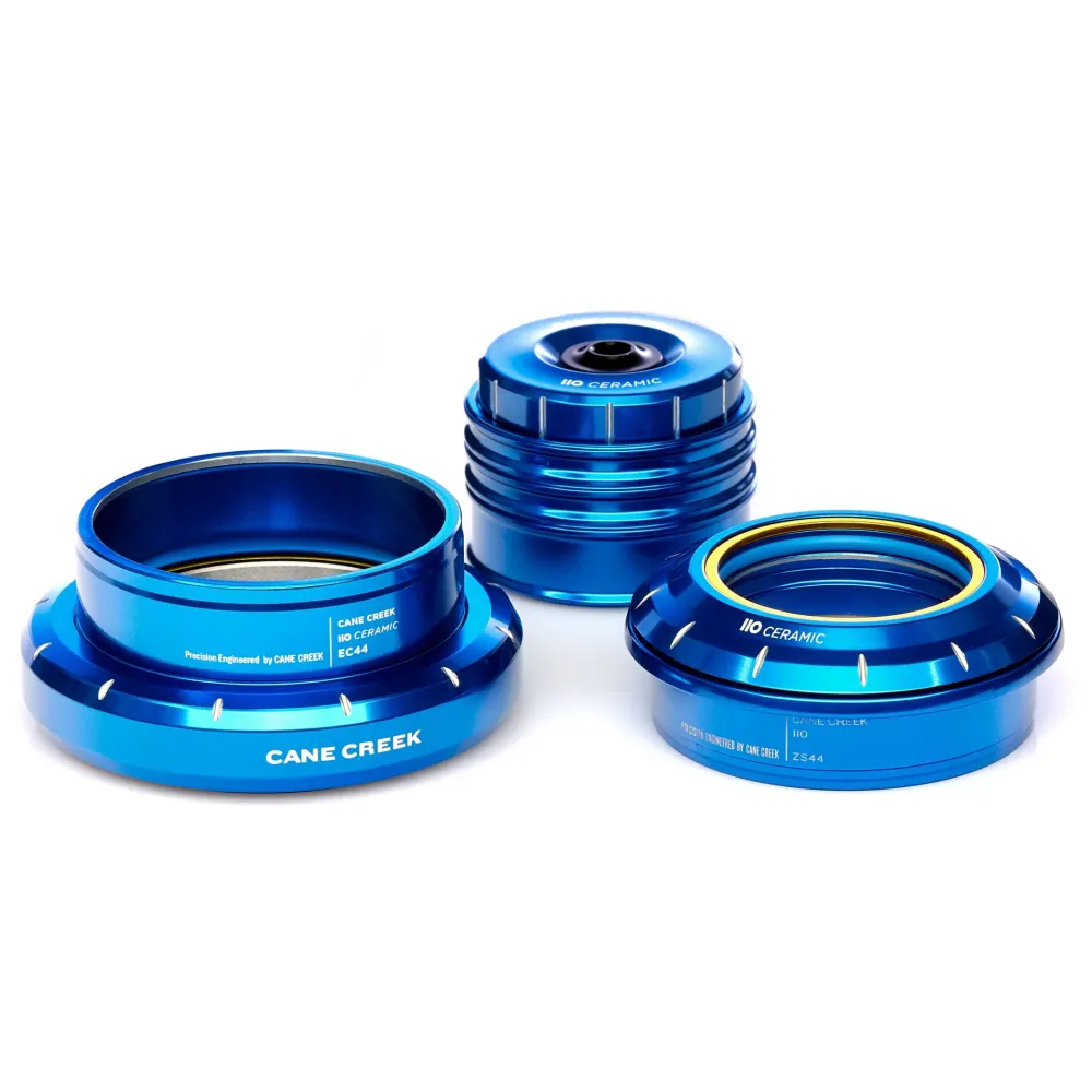Półzintegrowany/zewnętrzny stożkowy ceramiczny zestaw słuchawkowy CANE CREEK 110 1"1/8-1.5" ZS44/EC44 30th Anniversary Blue