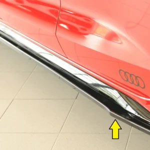 Progi boczne Rieger Audi S3, A3 S-Line 8Y 2024+ - Wysoki połysk czarny