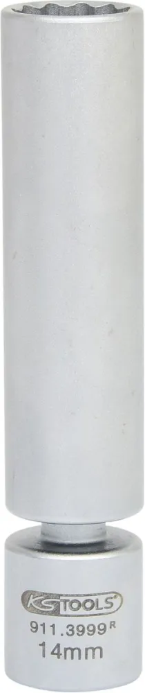 KS TOOLS 3/8" specjalne gniazdo świecy zapłonowej do BMW z przegubem, 14mm ( 911.3999 )